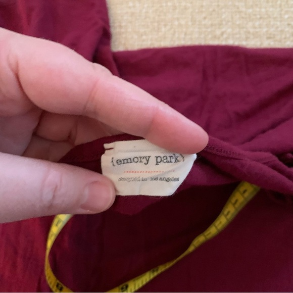 Emory Park Red Tee with Criss Cross Style - Picture 4 of 7